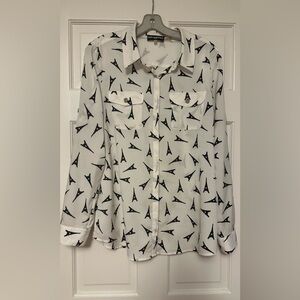 Great blouse with the Eiffel Tower prints